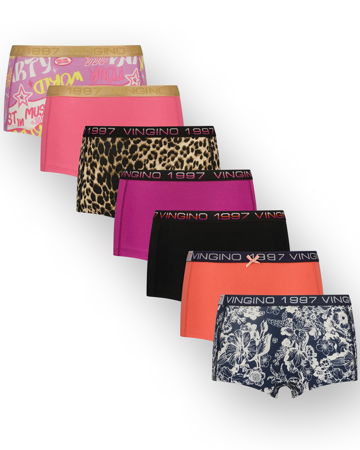 Girls Hipster festival 7-pack | Black