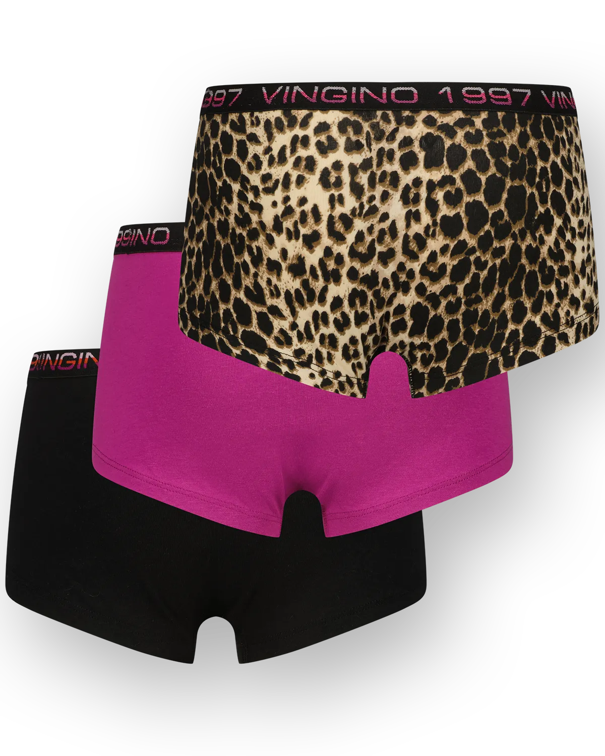 Girls Hipster animal 3-pack | Black