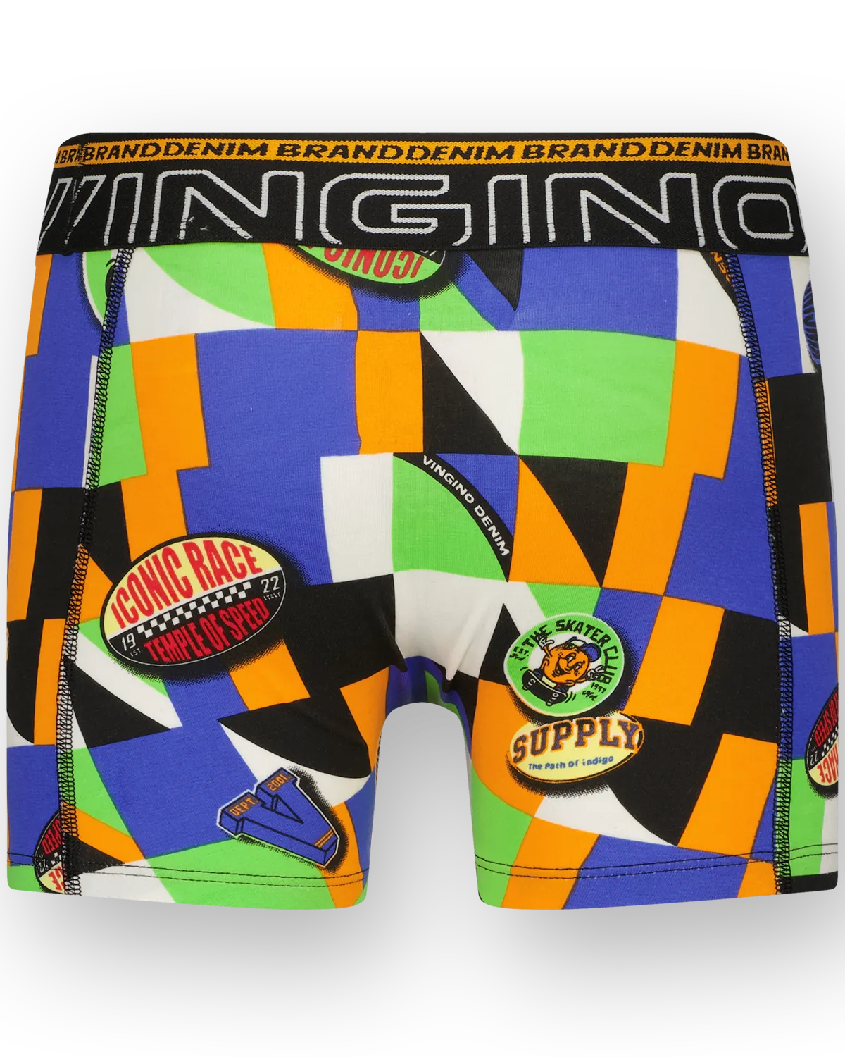 Jongens Boxer Graphic badge 3-pack | Zwart