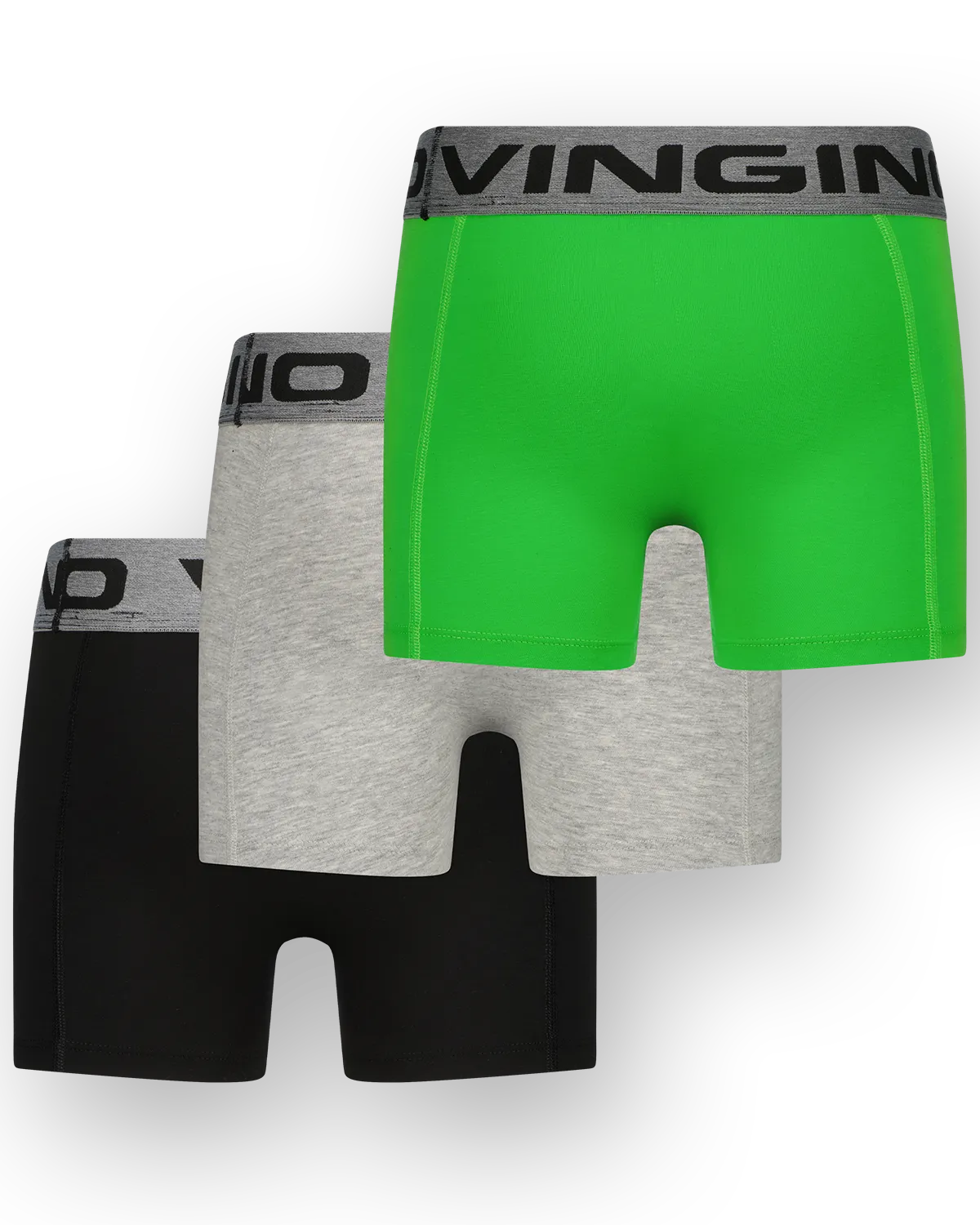 Boxer Green solid 3-pack