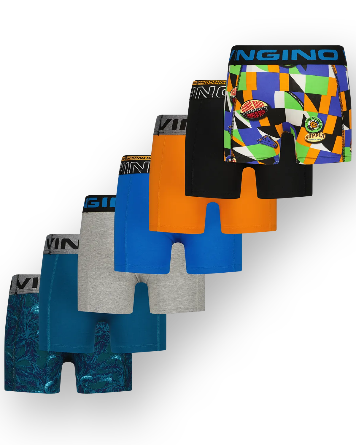 Jongens Boxer Mix 7-pack | Zwart
