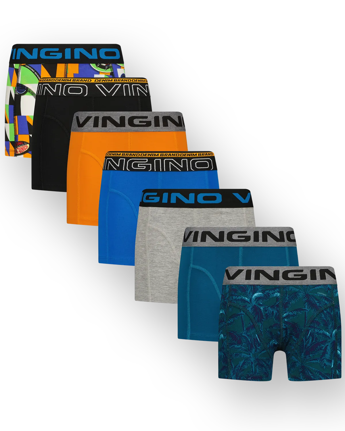 Jongens Boxer Mix 7-pack | Zwart