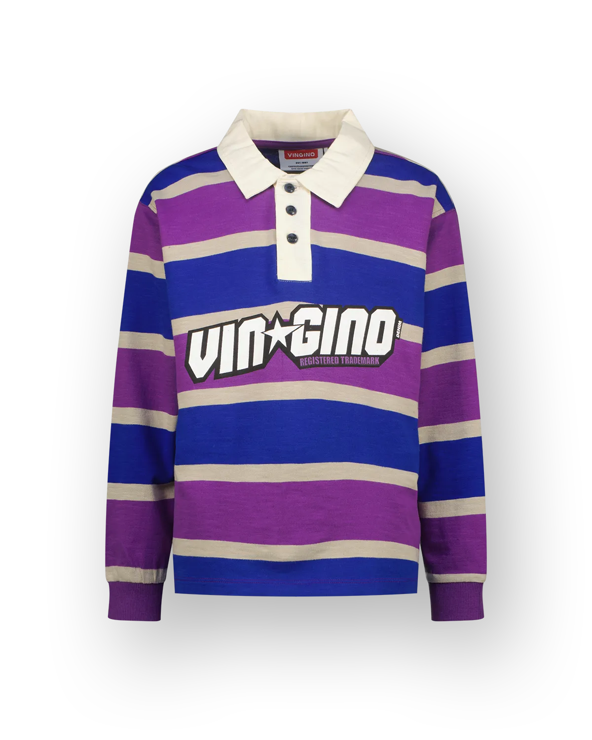 Jongens Longsleeve Polo Nayo | Paars