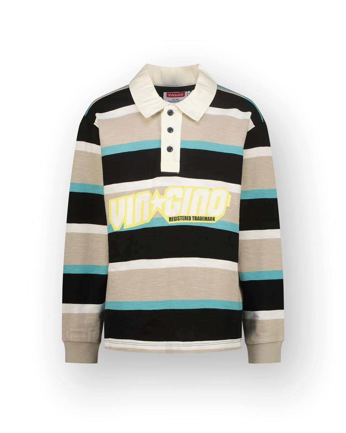 Jongens Longsleeve Polo Nayo | Zwart