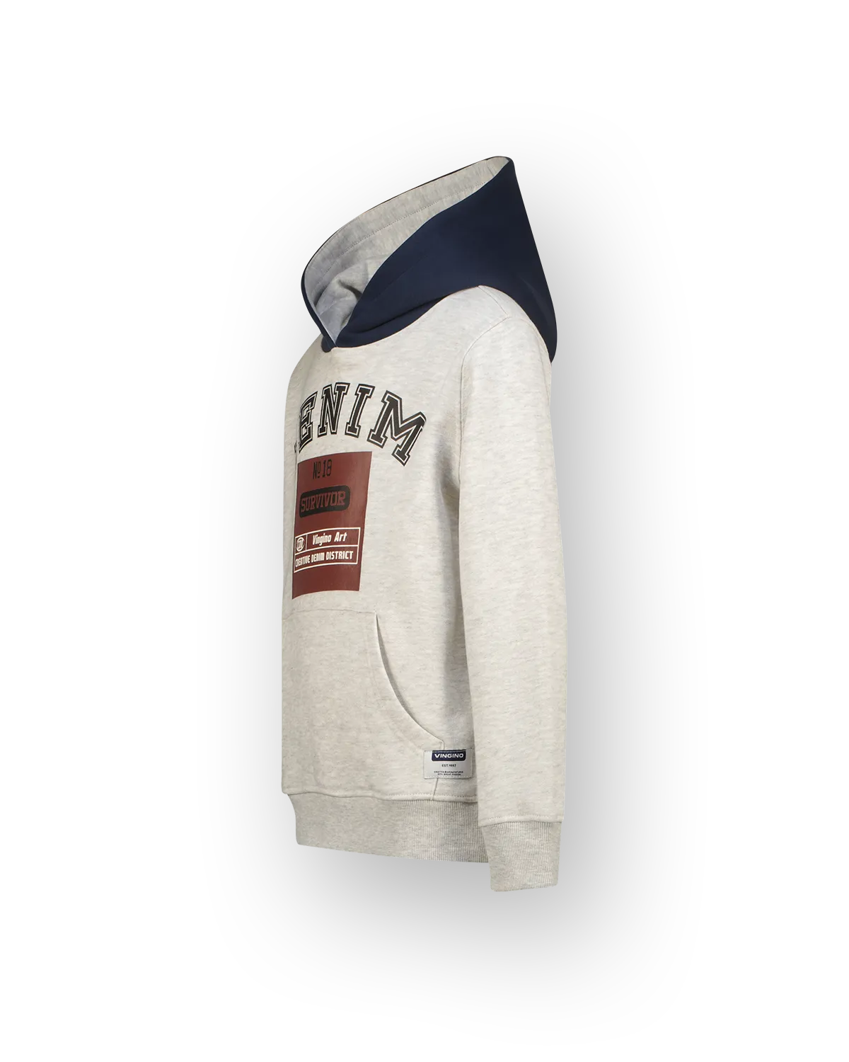 Jongens Boxy Sweater Nolan | Grijs