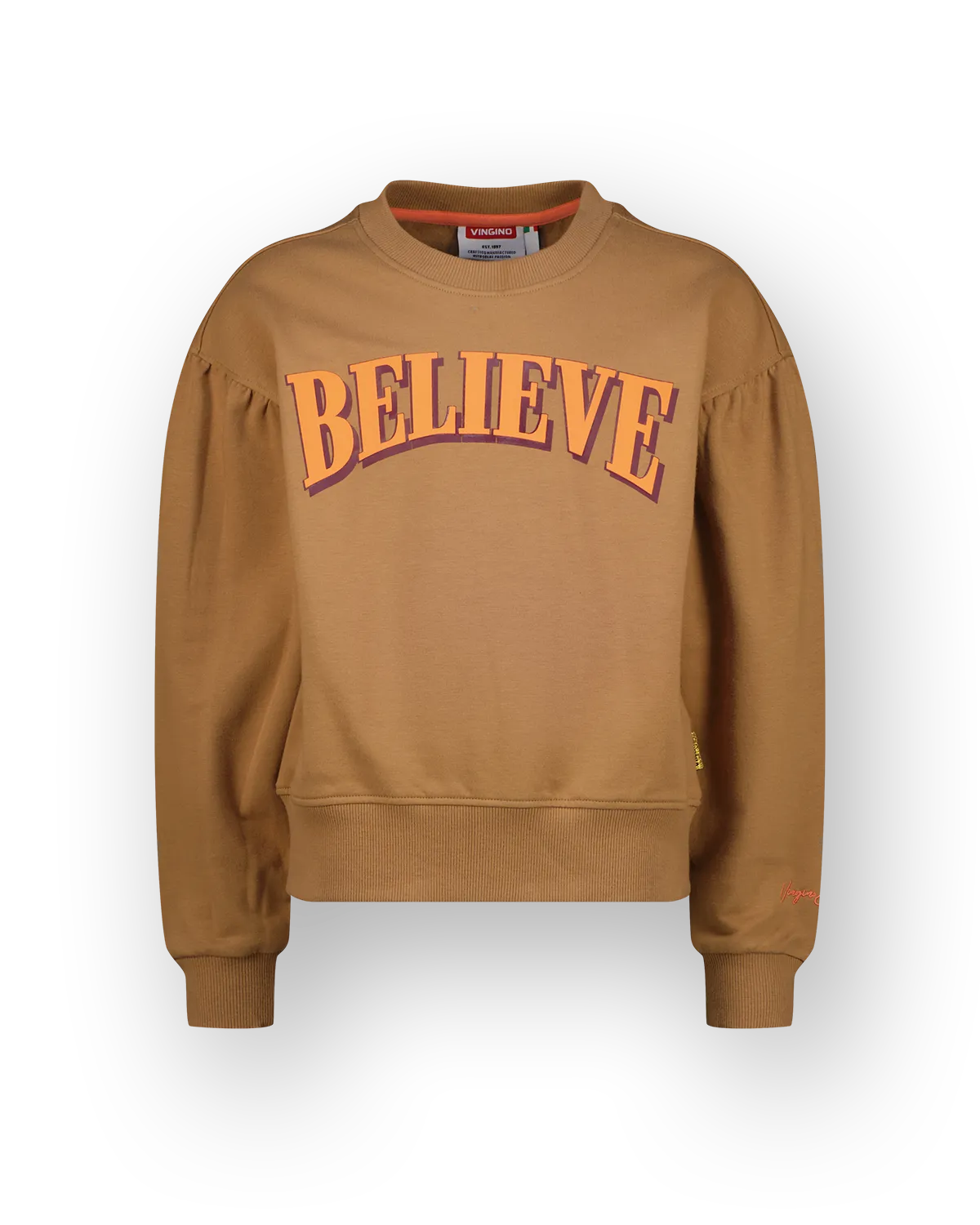 Meisjes Sweater Noran | Bruin