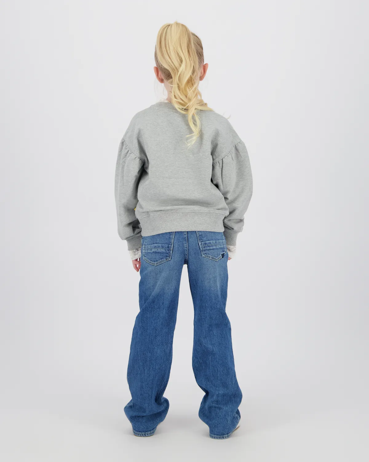Meisjes Sweater Noran | Grijs