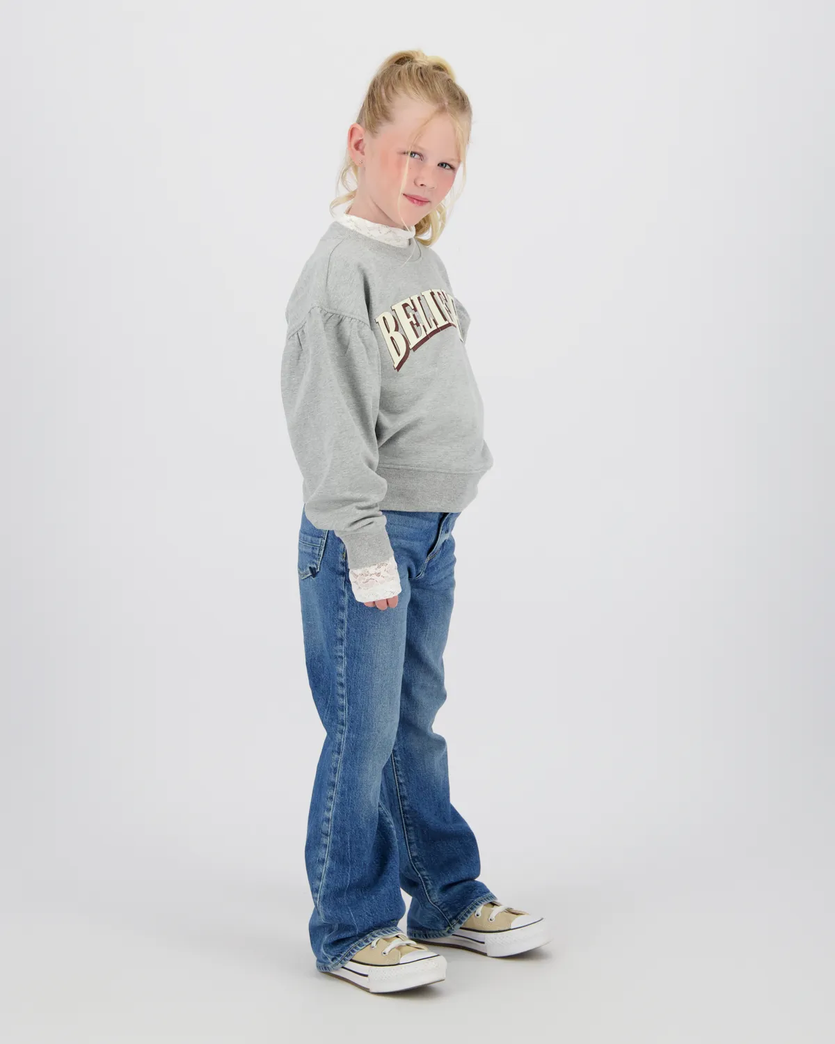 Meisjes Sweater Noran | Grijs