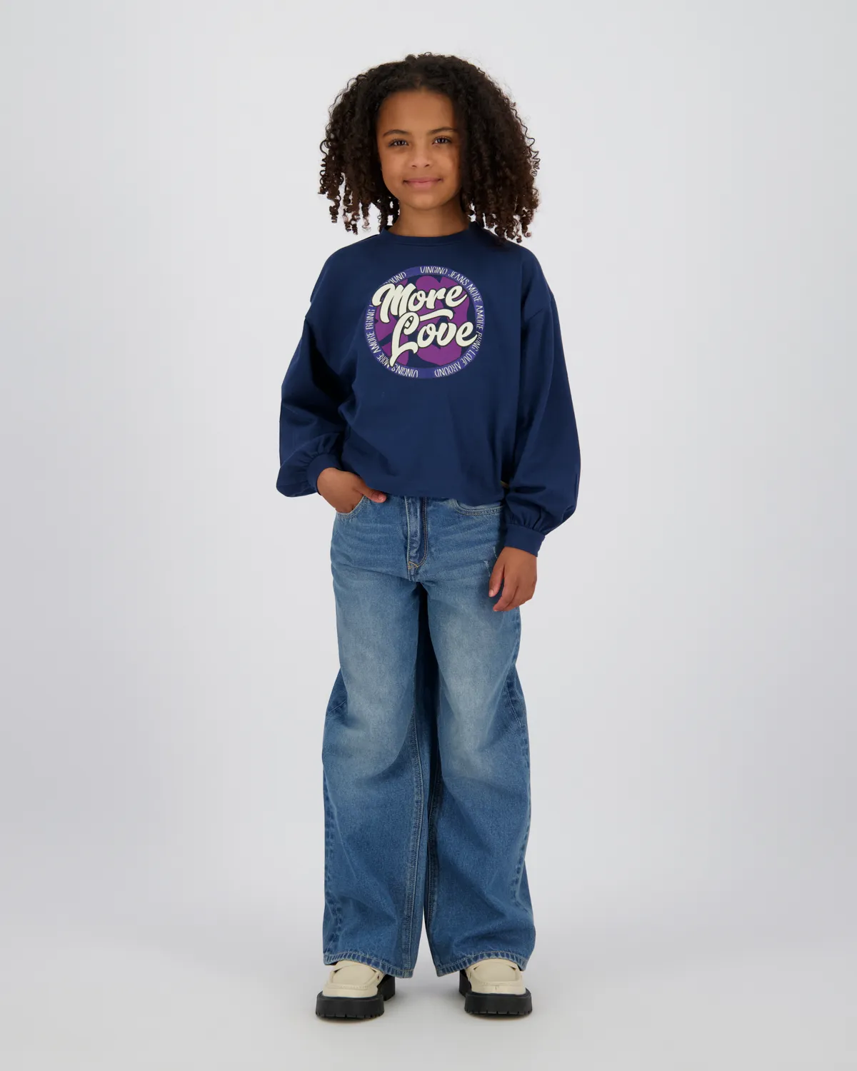 Meisjes T-shirt Jinnie | Blauw