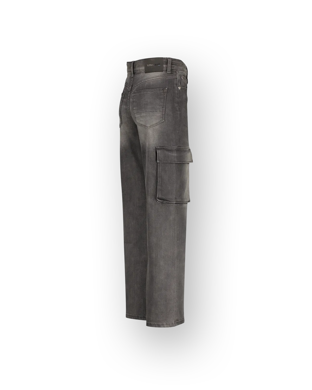 Girls Wide leg Jeans Coco Cargo | Black