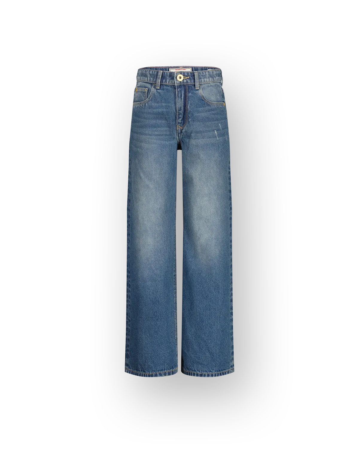 Girls Extra wide leg Jeans Cherry | Blue