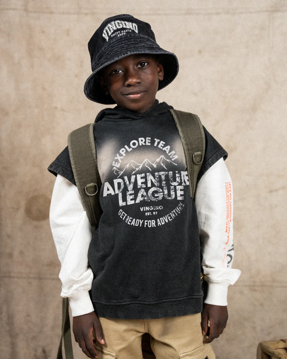 Jongens Sweater Nielson | Zwart