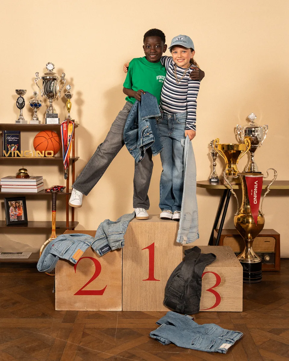 Jongens Relaxed Jeans Geraldo | Grijs