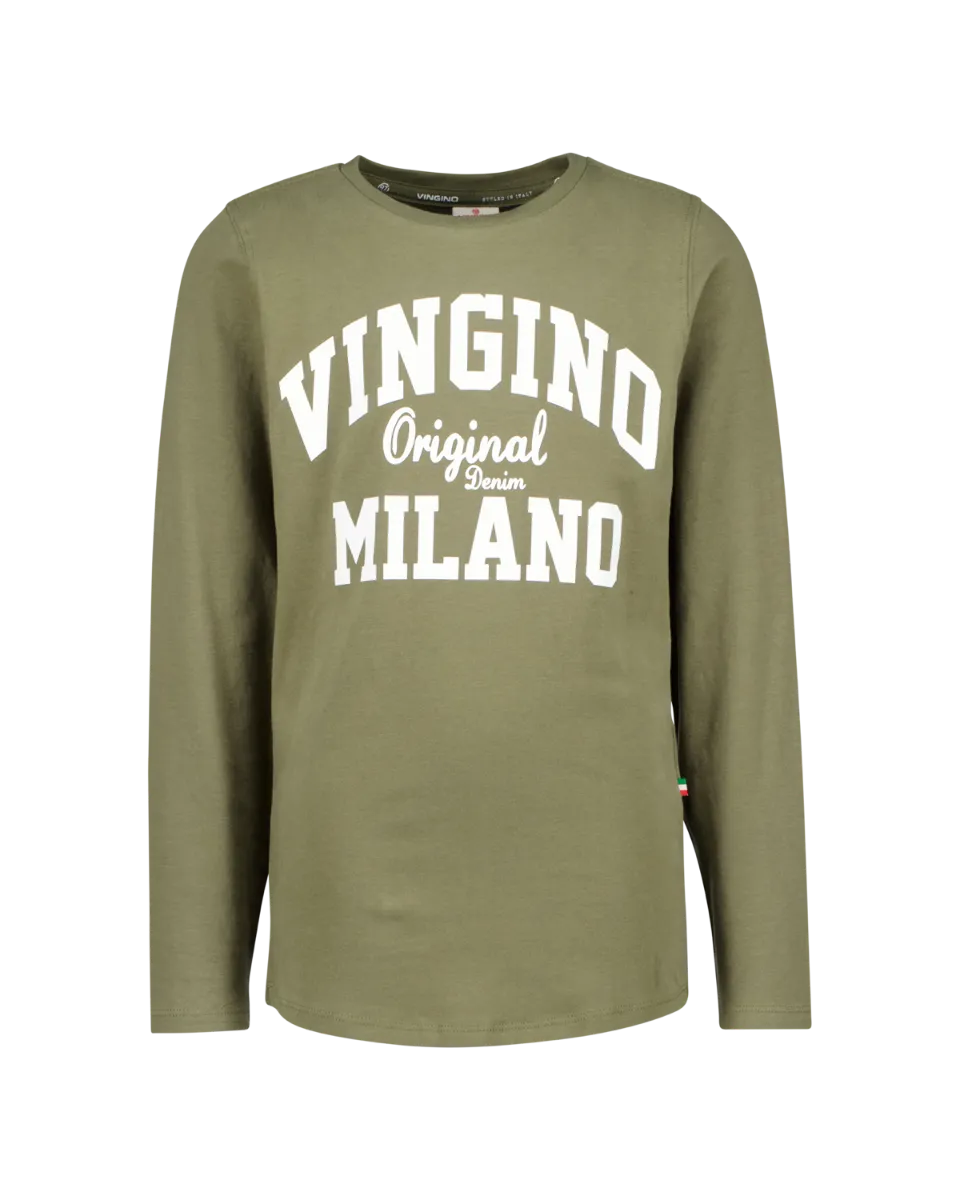 Jongens Classic logo Longsleeve | Zwart