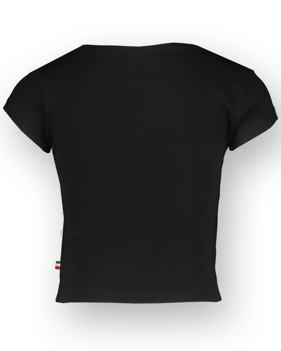 T-Shirt Basic-Crop Rib Tee