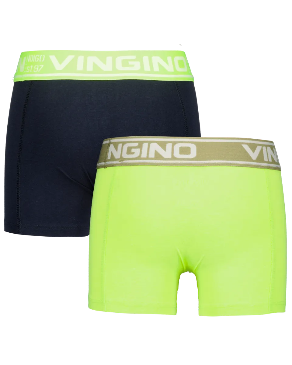 Jongens Boxer B-231-2 Fresh Solid 2 Pack | Geel