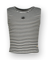 Top Basic-Crop Rib Top Stripe