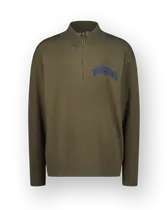 Flat knit Icon-halfzip