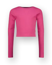 T-shirt Basic crop rib top