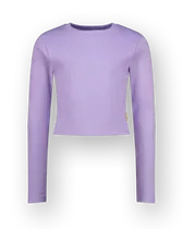 T-shirt Basic crop rib top
