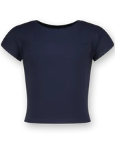 Top G-Basic-Crop Rib Tee
