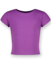 Top G-Basic-Crop Rib Tee