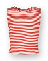 Top Basic-Crop Rib Top Stripe