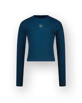 Top G-basic-crop rib longsleeve