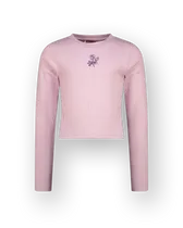 Top G-basic-crop rib longsleeve