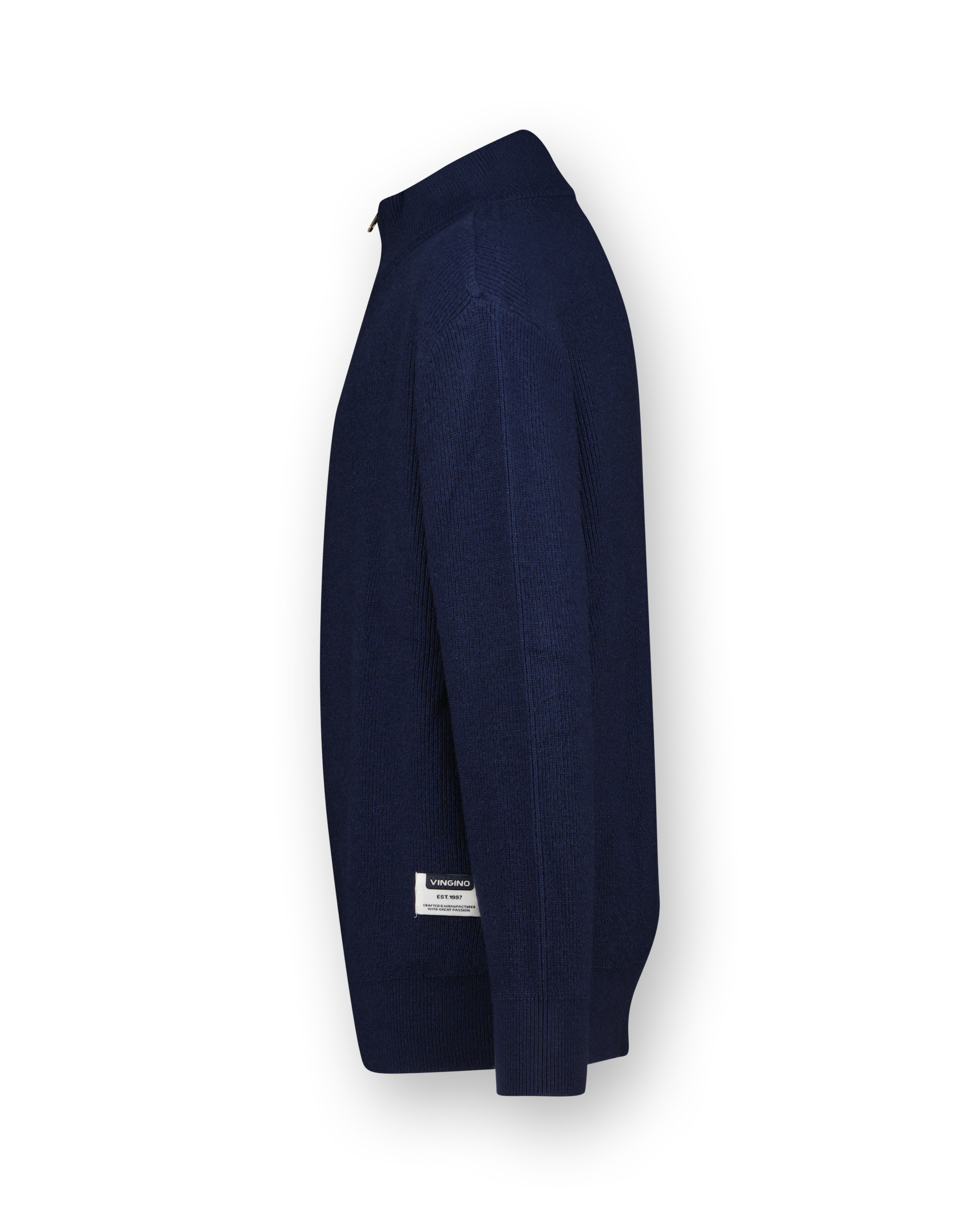 Flat Knit half zip