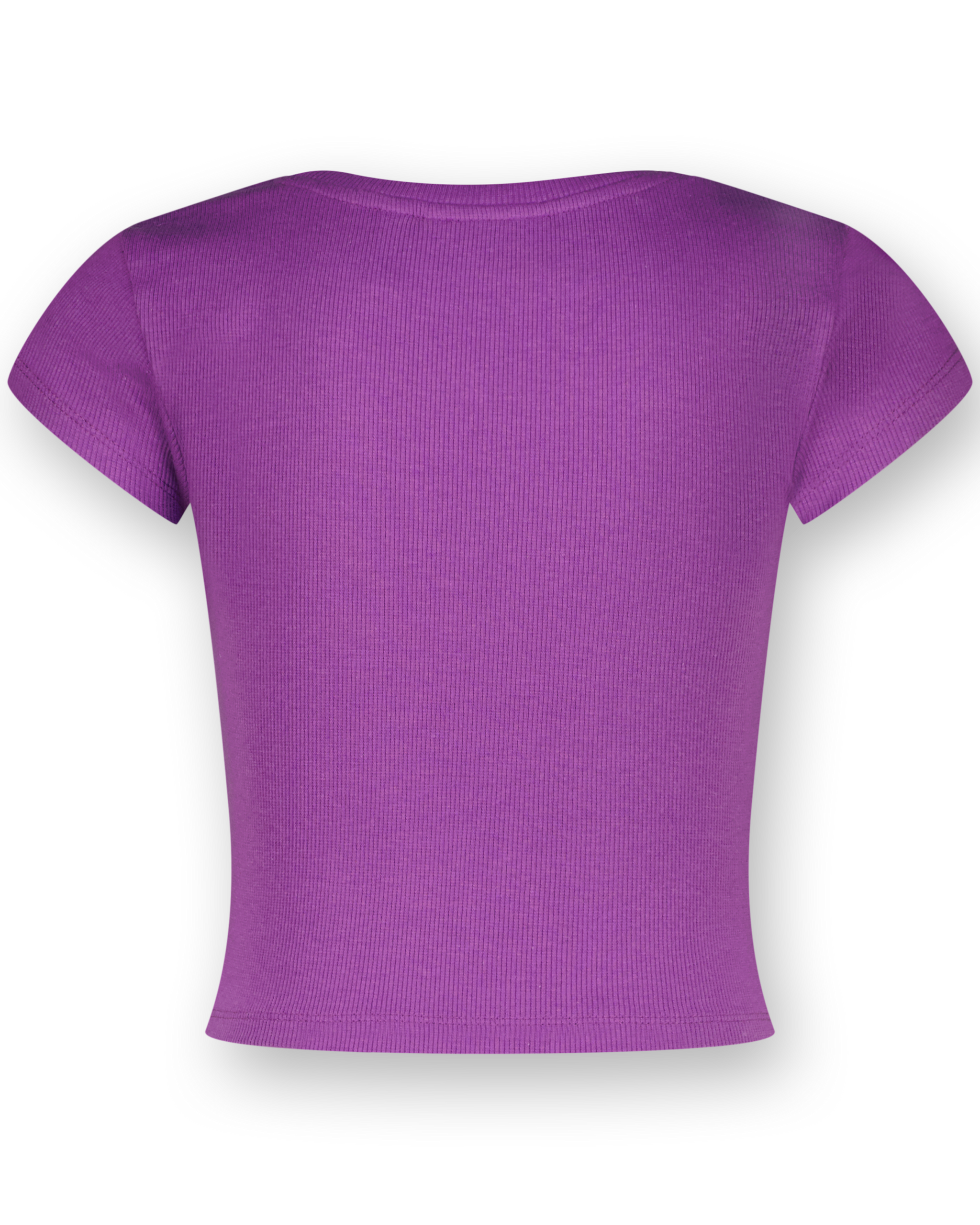 Top G-Basic-Crop Rib Tee