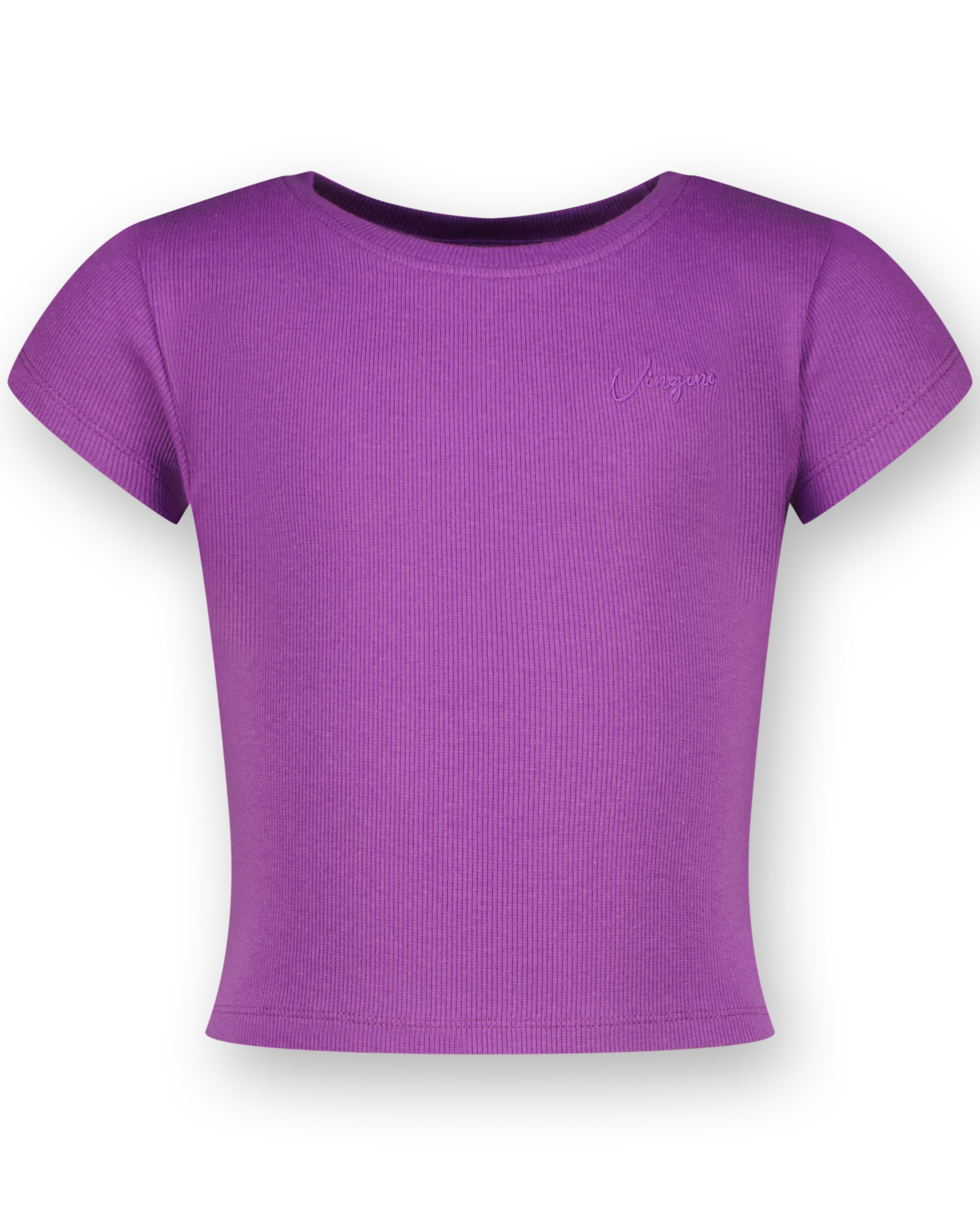 Top G-Basic-Crop Rib Tee