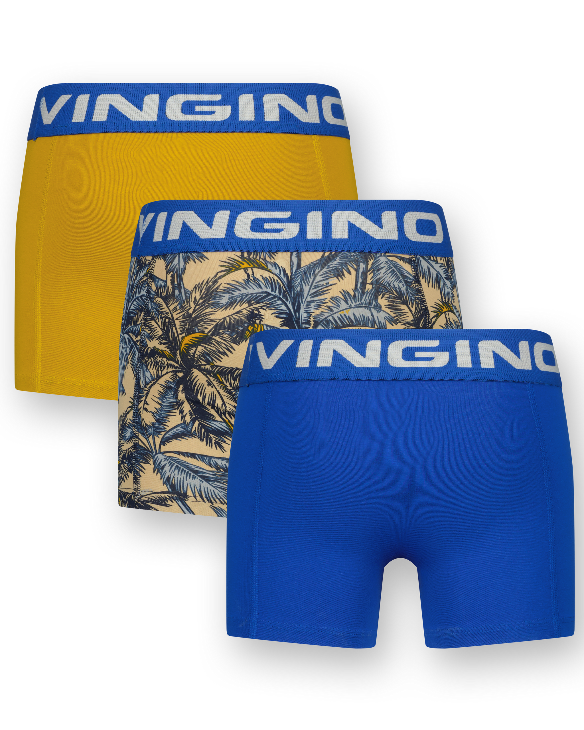 Boxershorts B-242-1 Palm Blue 3 Pack