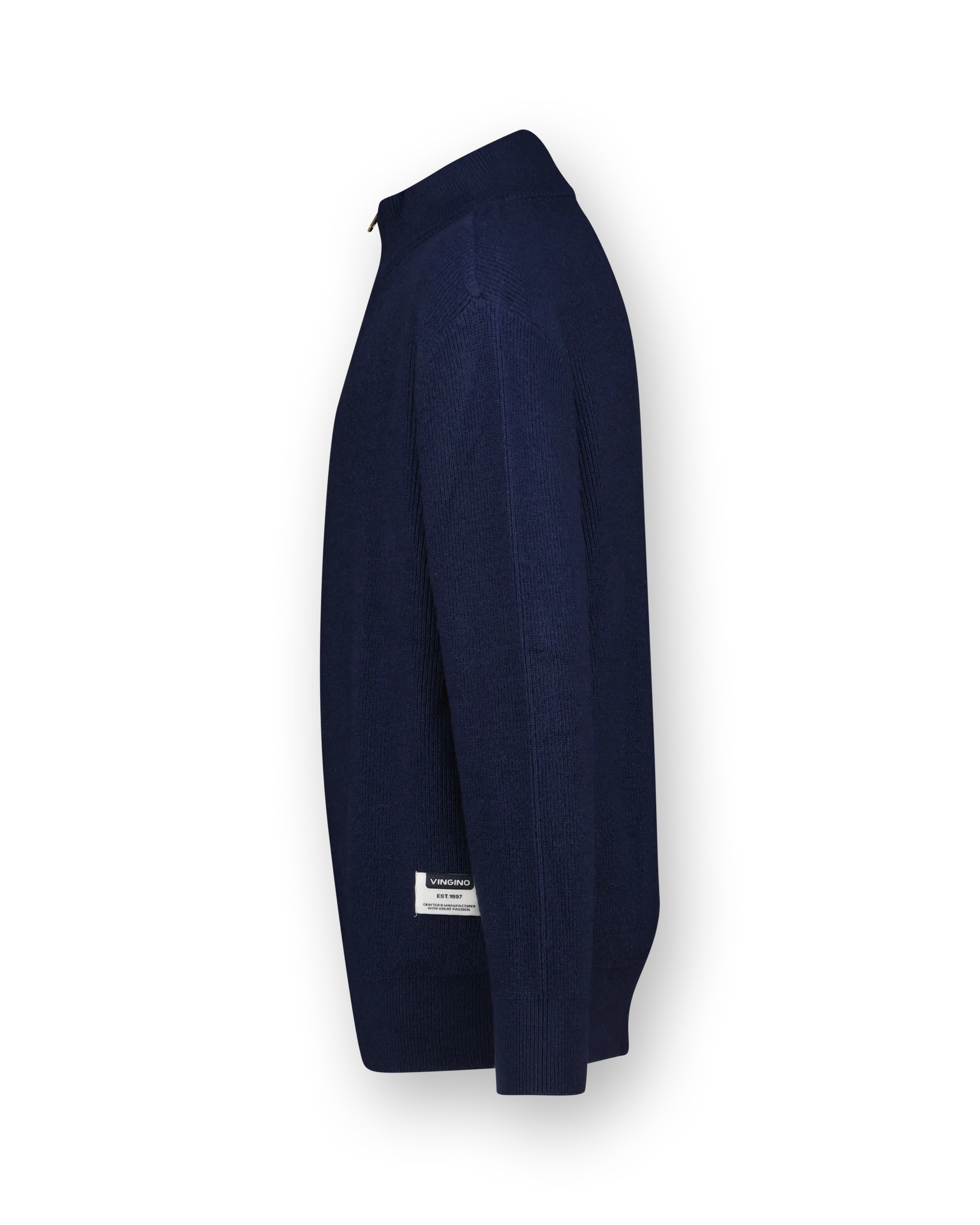 Flat Knit half zip