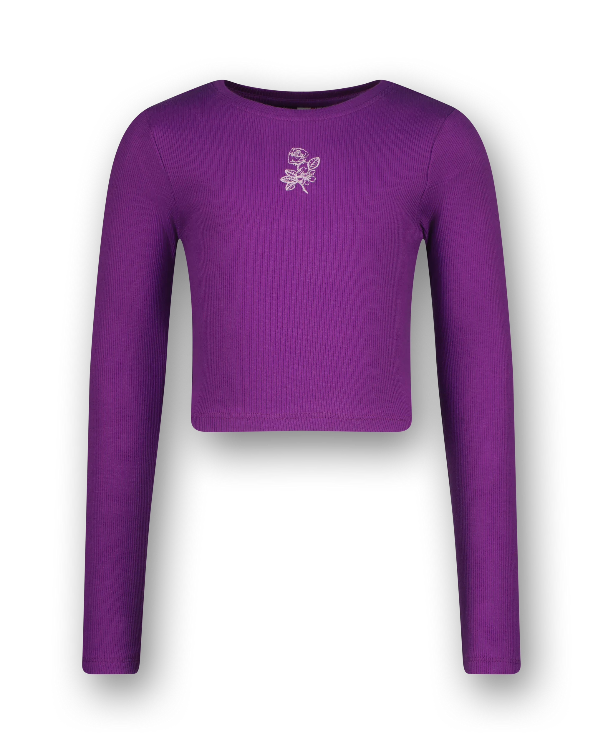 T-shirt G-basic-crop Rib Longsleeve