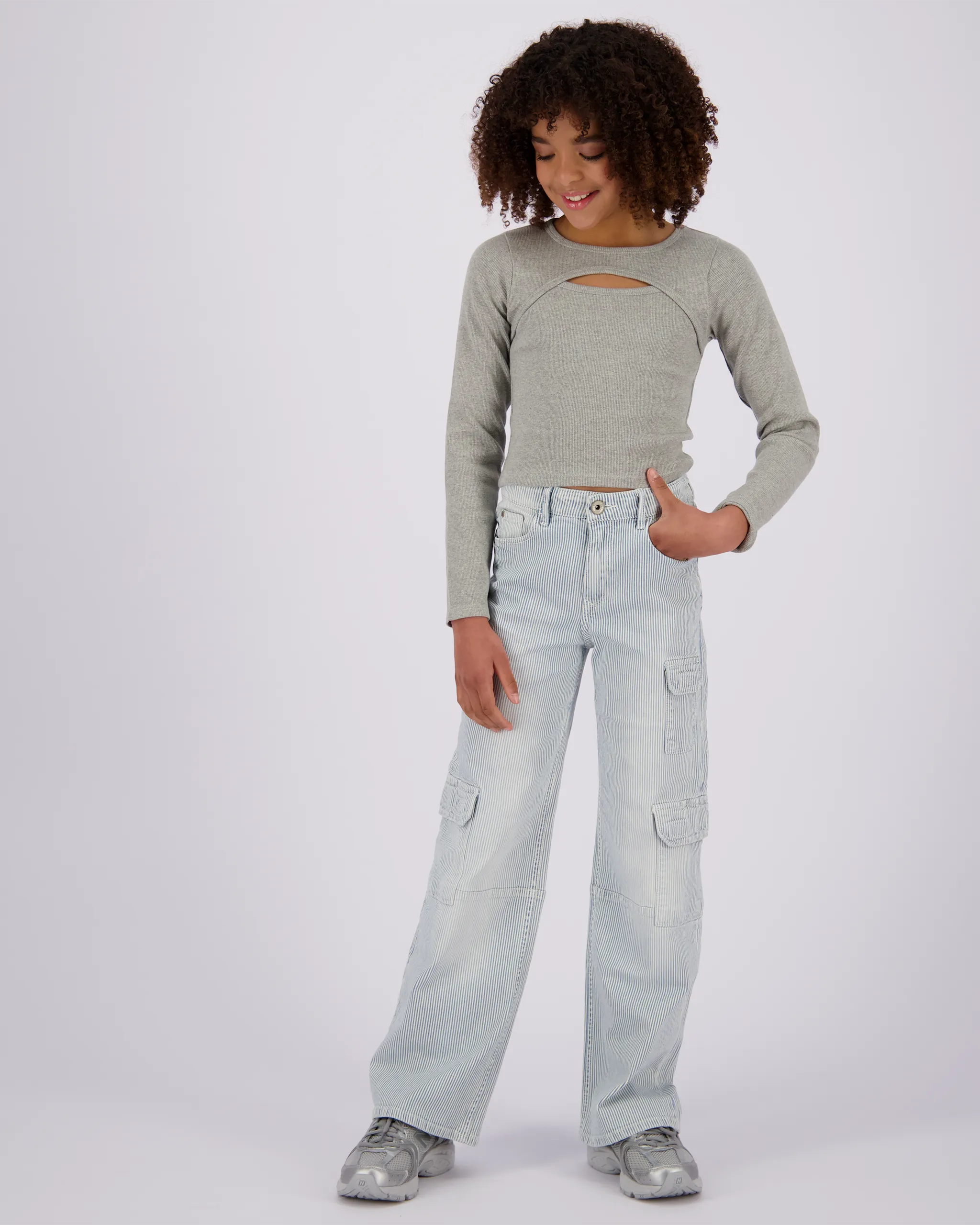 T-shirt G-basic-rib Detail