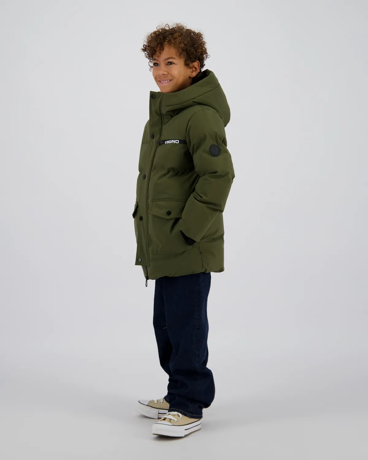 Boys Long Jacket Tanner | Green