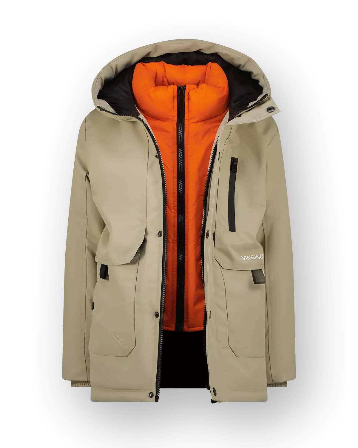 Boys Long Jacket Tharpa | Brown