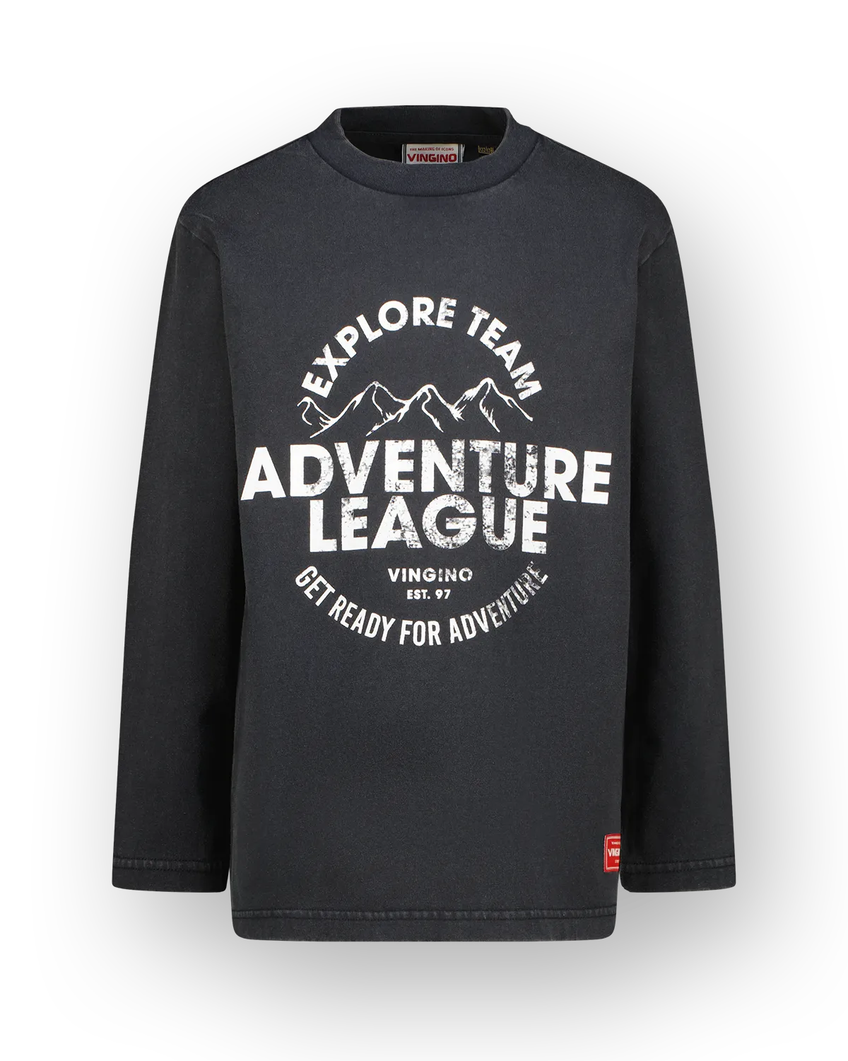 Jongens Longsleeve T-shirt Harryson | Zwart