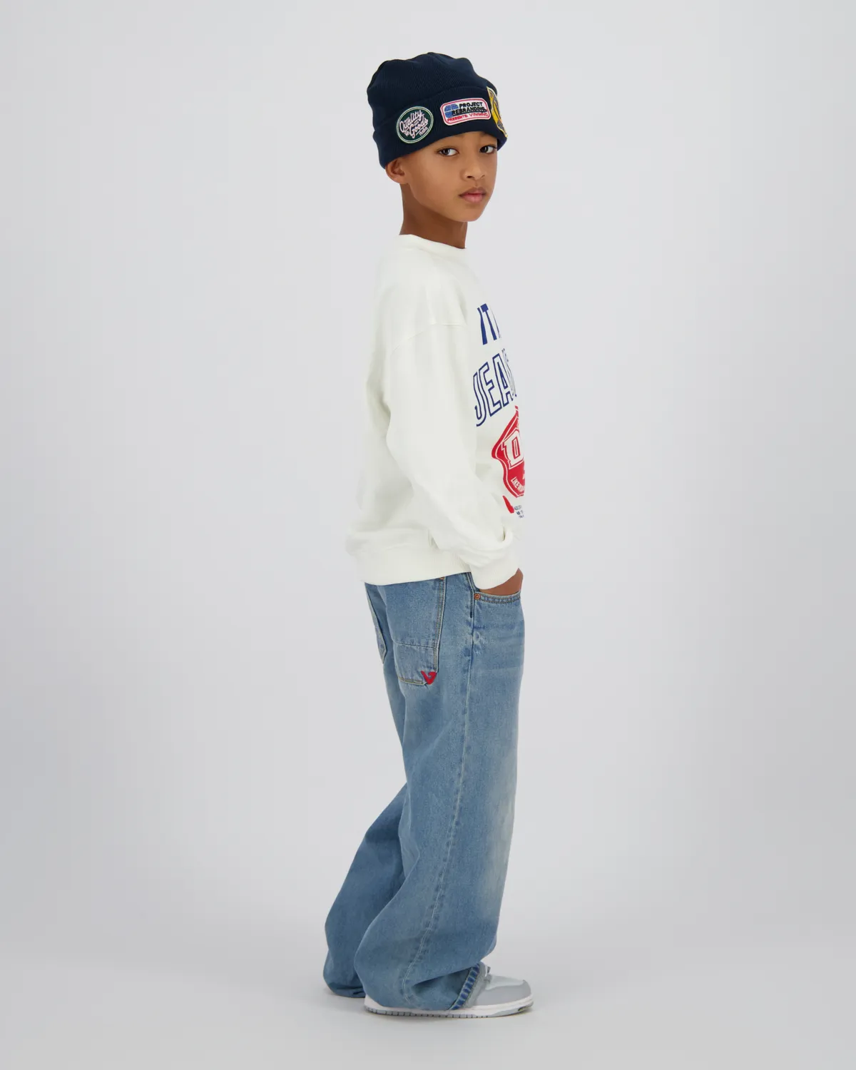 Jongens Sweater Nare | Wit