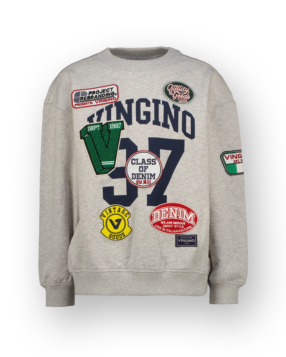 Jongens Sweater Nadge | Grijs