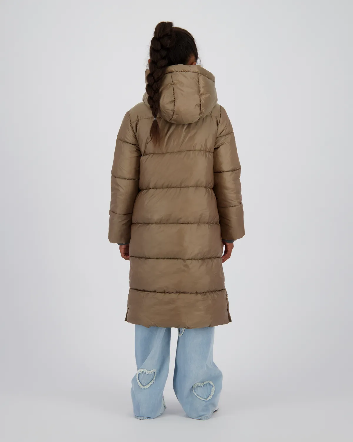 Meisjes Long Jas Tezzy | Groen