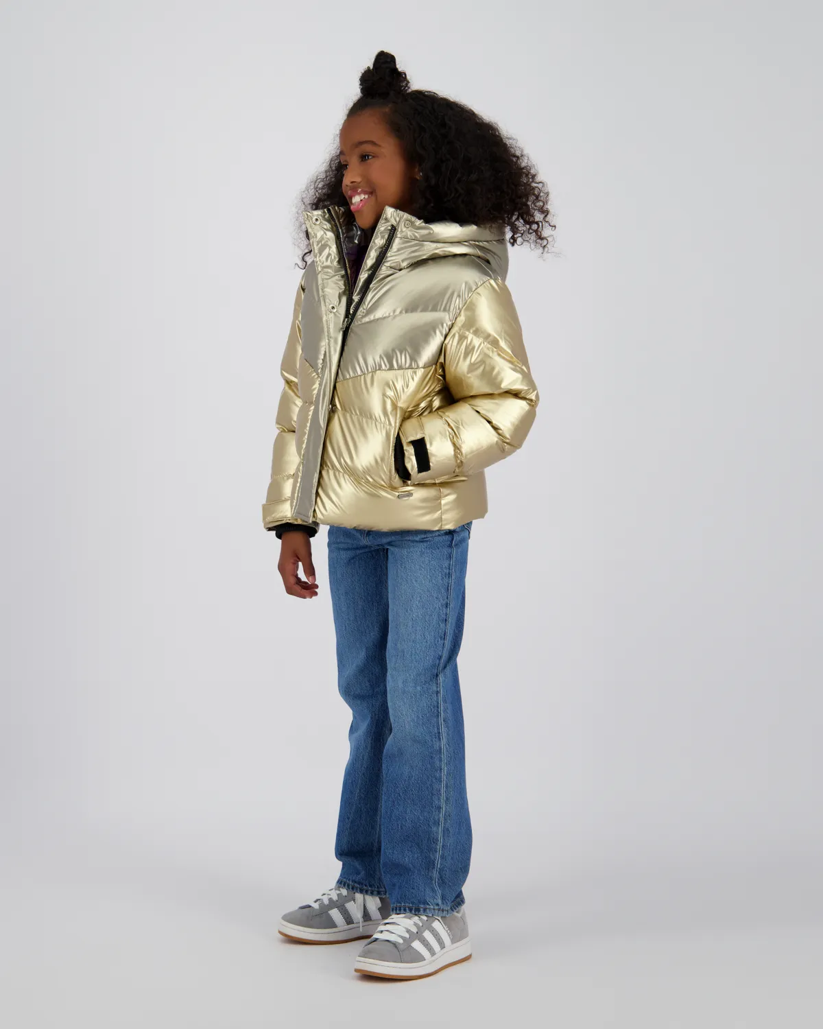 Girls Hooded Jacket Toly | Gold