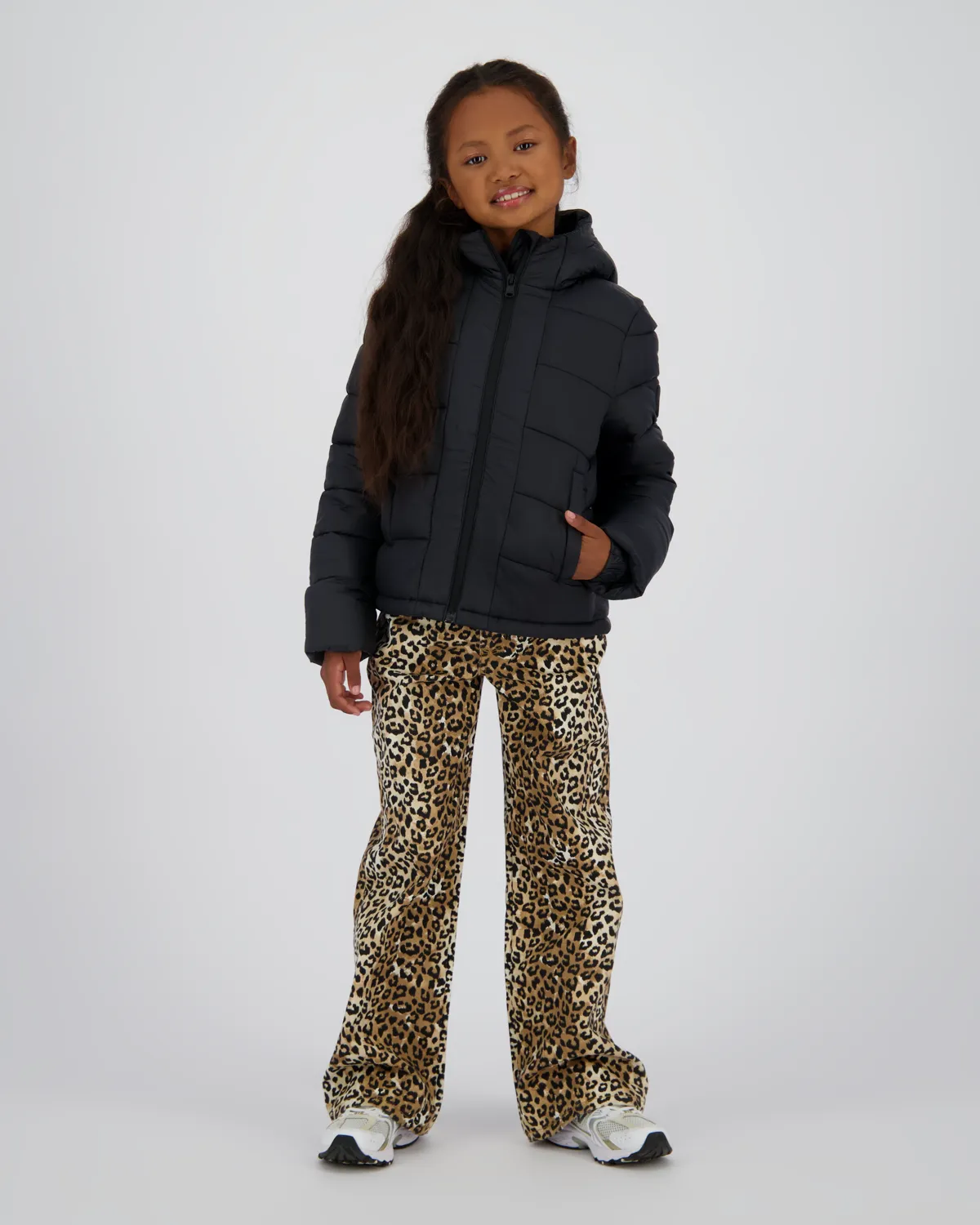 Girls Hooded Jacket Tiena | Black