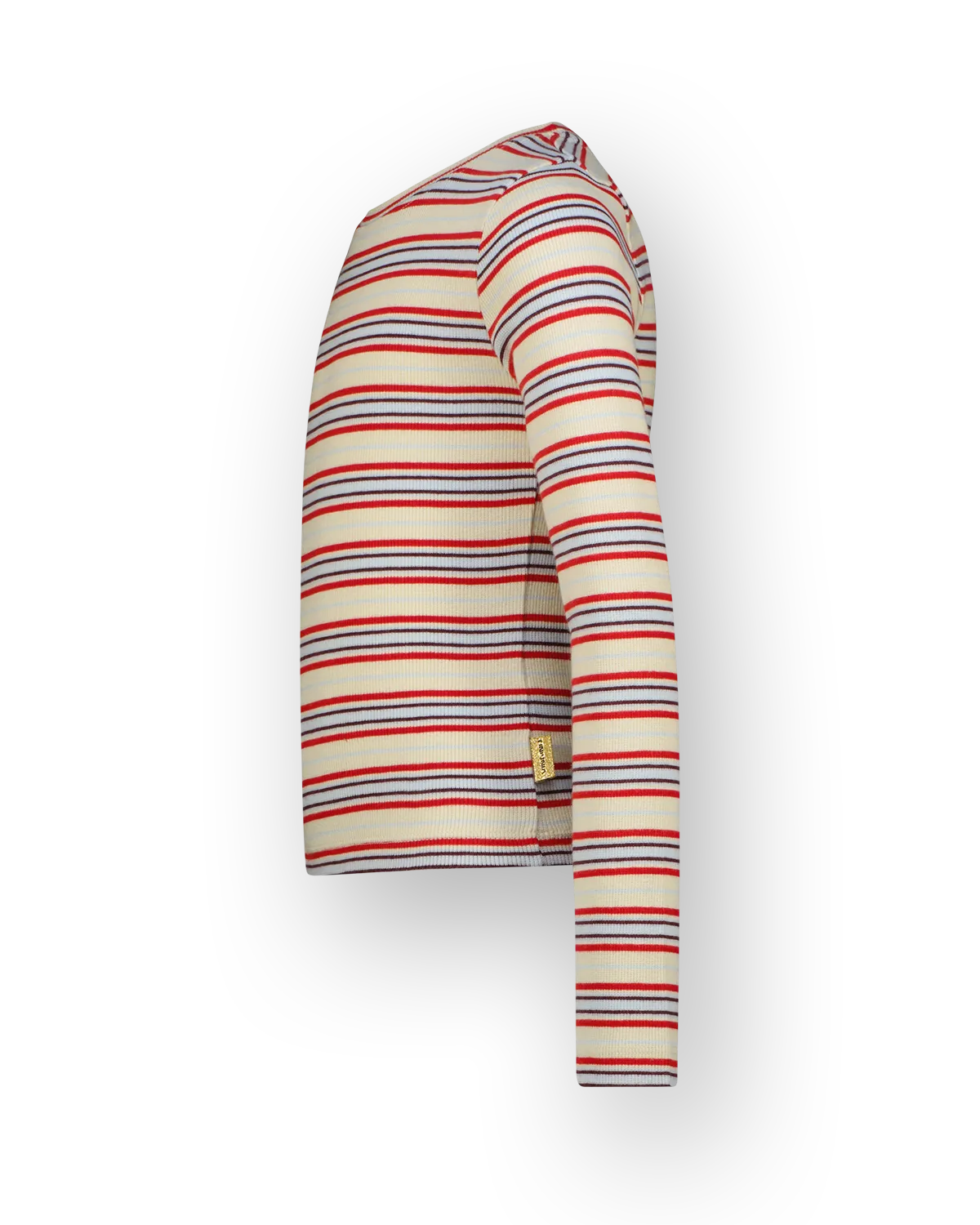 Meisjes T-shirt Basic stripe top | Geel