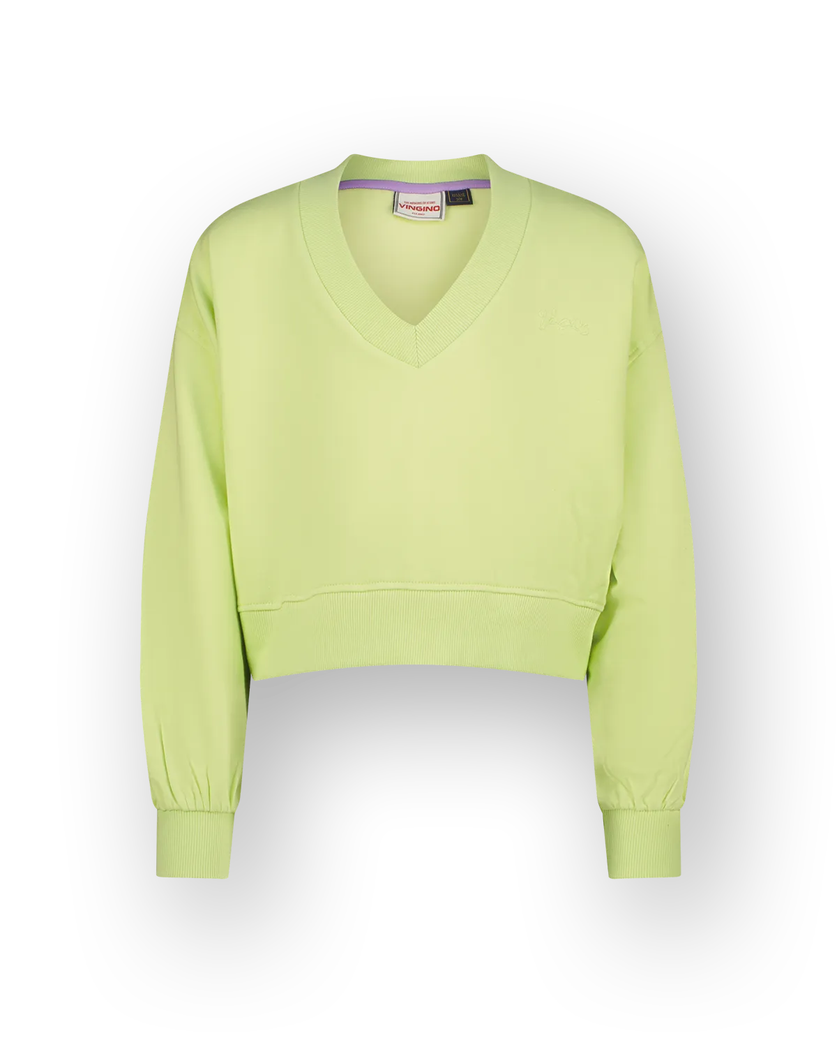Girls Sweater Basic-V neck | Green