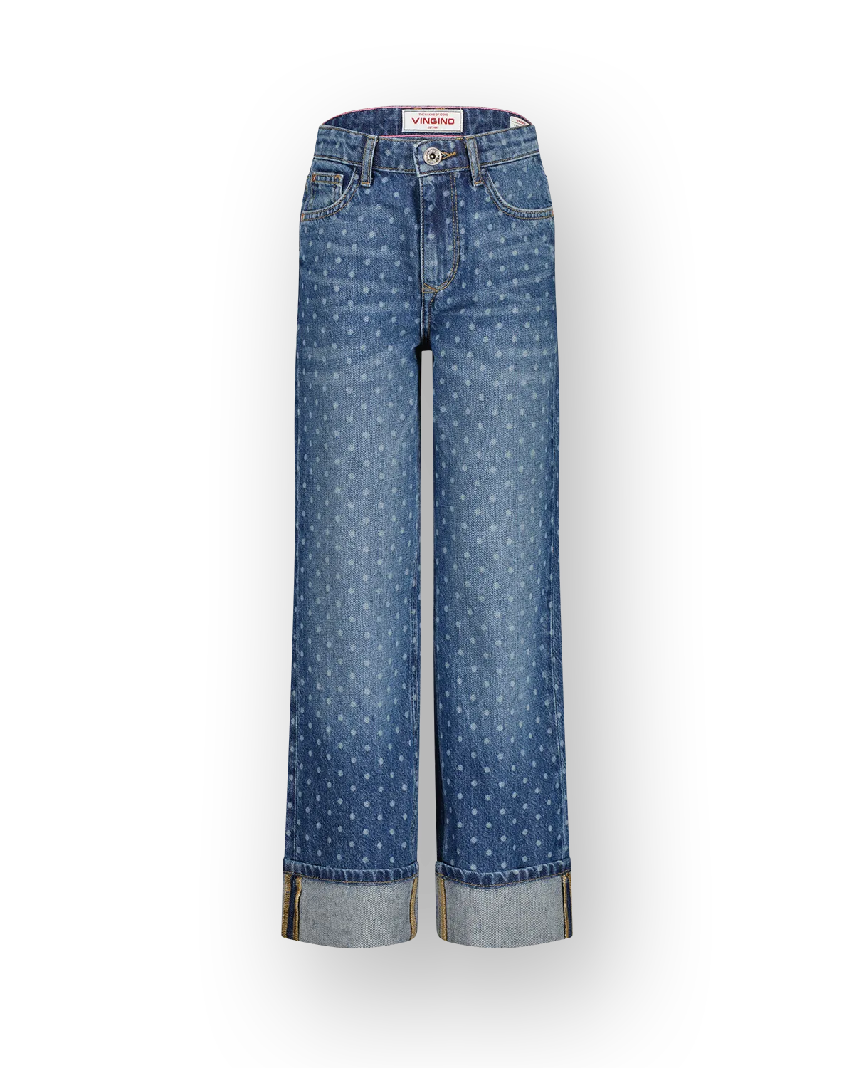 Girls Wide leg Jeans Cato Dots | Blue