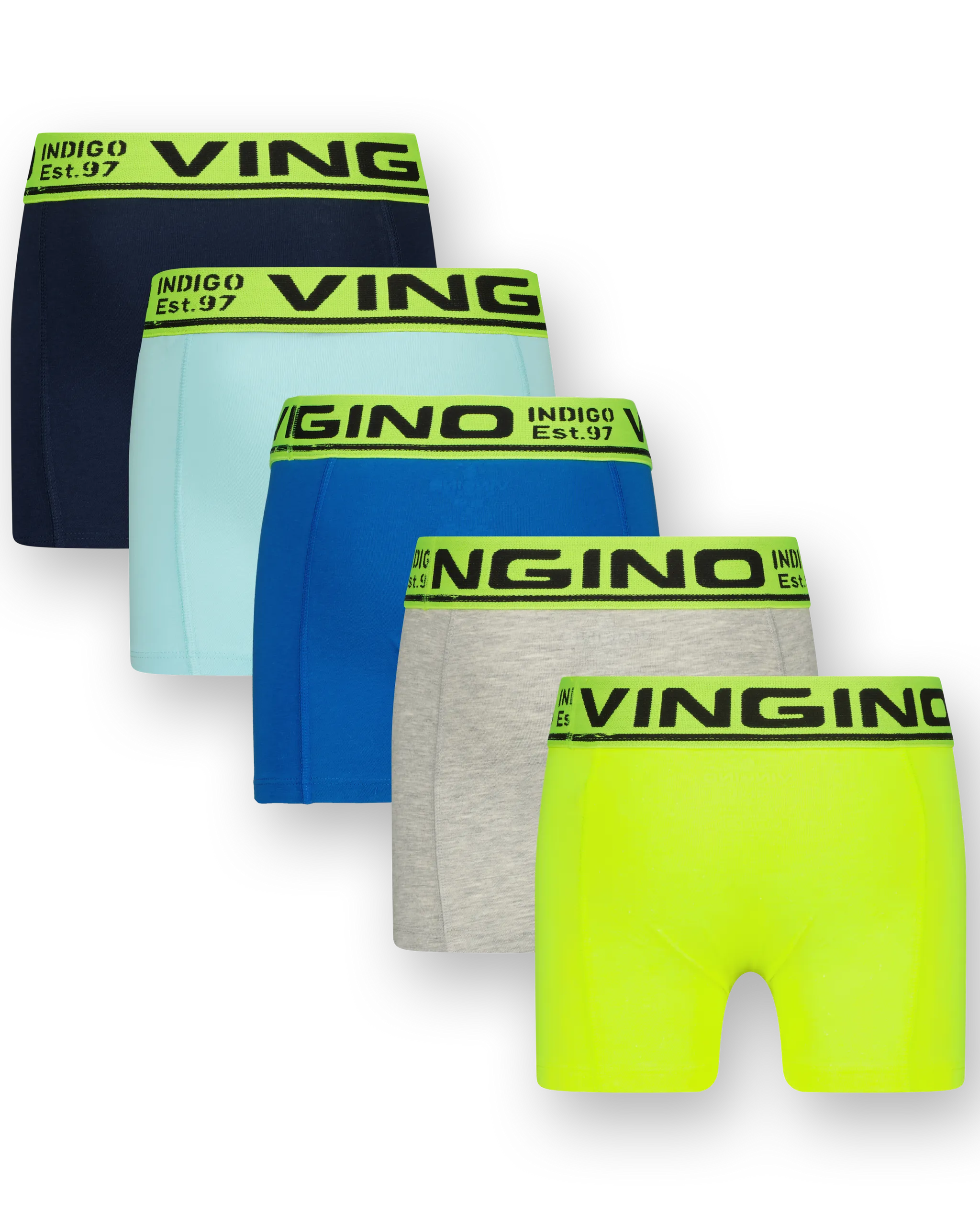 Jongens Boxer B1 5-pack | Groen