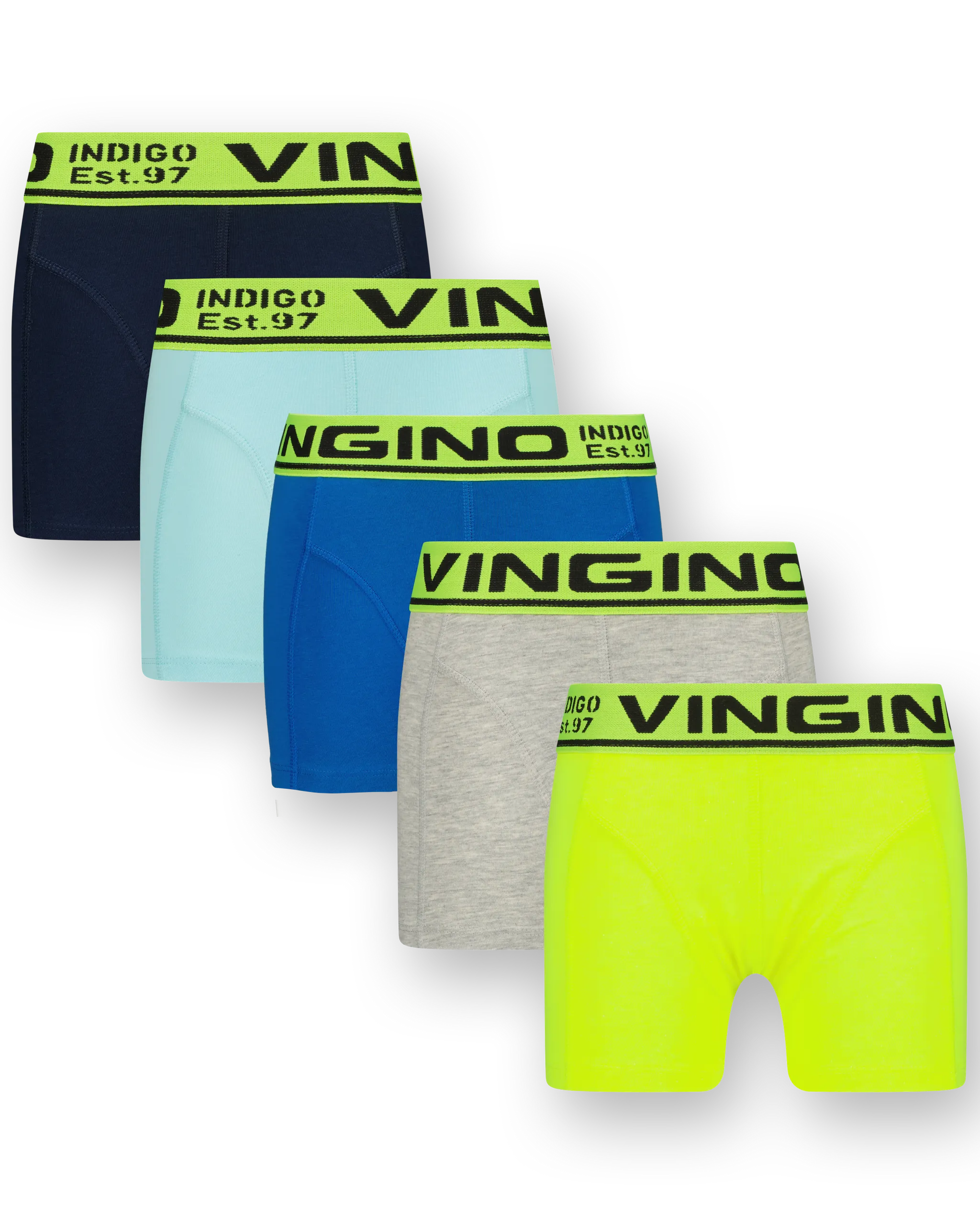 Jongens Boxer B1 5-pack | Groen