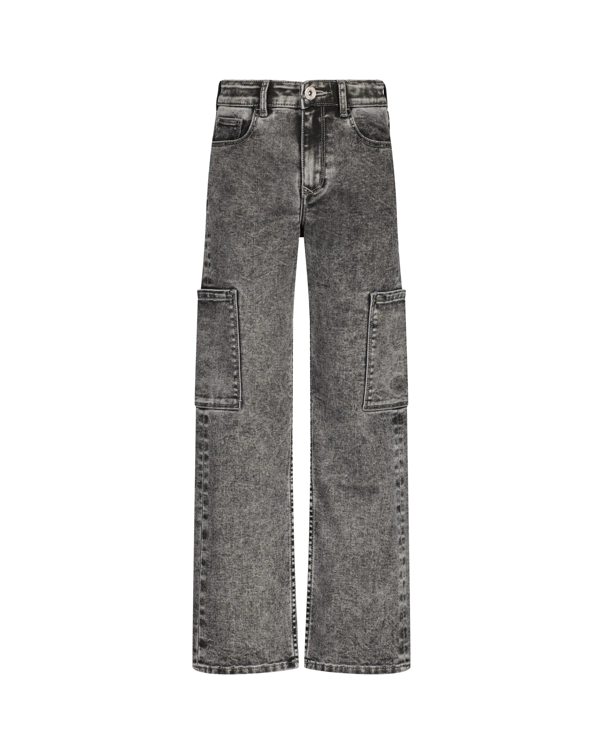 Girls Wide leg Jeans Coco Cargo | Grey